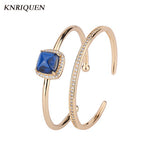 Ruby Sapphire High Carbon Diamond Bracelet for Women