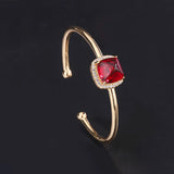 Ruby Sapphire High Carbon Diamond Bracelet for Women