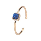 Ruby Sapphire High Carbon Diamond Bracelet for Women