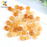 10pcs Natural Stone Quartz Loose Beads Big Hole Round Bracelets 10*4mm