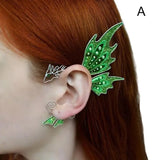 Fly Dragon Clip Earrings Ear Hook Butterfly Ear Clips Without Pierced Ears