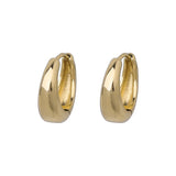 Minimalist Metal Hoop Earring Round Shape Statement Earrings Jewelry Gift