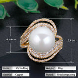 Pearl Statement Rings for Women