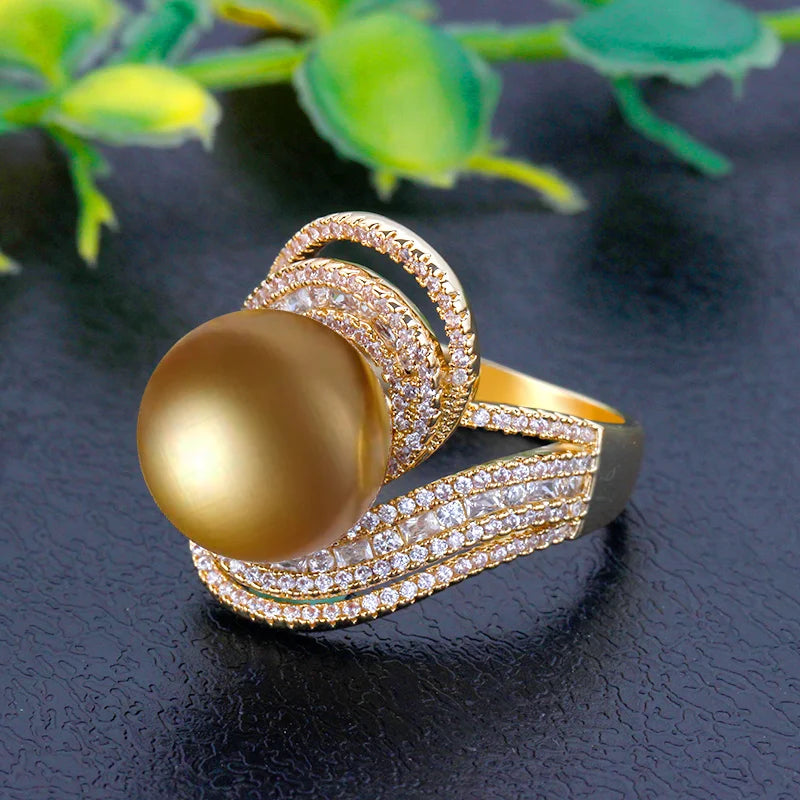 Pearl Statement Rings for Women