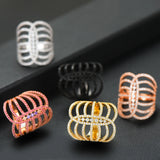 Stacks Charm Statement Ring for Women