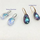 Crystal Drop Earrings Tear Shape Wedding Jewelry