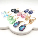 Crystal Drop Earrings Tear Shape Wedding Jewelry