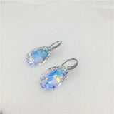 Crystal Drop Earrings Tear Shape Wedding Jewelry