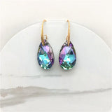 Crystal Drop Earrings Tear Shape Wedding Jewelry