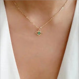 Turkey Evil Eye Rhinestone Choker Necklace for Women
