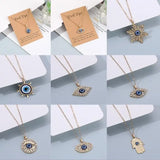 Turkey Evil Eye Rhinestone Choker Necklace for Women