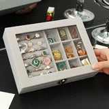 Portable Jewelry Organizer Travel Case Velvet Storage Box