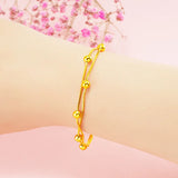 Vintage Indian 24K Beads Anklets for Women Boho Link Chain Anklet Bracelet