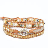 Vintage Pearl Cross Charm Leather Bracelet Boho Braid Friendship Jewelry