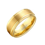 Tungsten Steel Wedding Rings for Couple