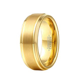 Tungsten Steel Wedding Rings for Couple