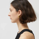 PVD Finish Chunky Hoop Ear Cuffs for Women