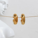 PVD Finish Chunky Hoop Ear Cuffs for Women