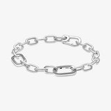 925me Series Silver Hat Logo Pearl Bracelet Beads
