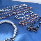 925 Silver Hat Logo Pearl Bracelet Beads