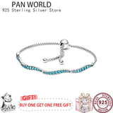 925 Silver Heart Tennis Bracelet for Women