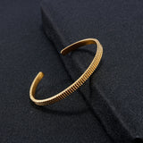 Women's Stainless Steel Cuff Bracelets Adjustable Bangles