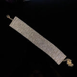 Rhinestone Row Necklaces for Ladies, Nightclub Jewelry Accessories