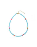 Pink Rope Necklace for Women Men Bohemian Rainbow Couple Jewelry