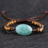 Amazonite Charm Wrap Bracelet Boho Yoga Jewelry