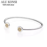925 Sterling Silver Snake Chain Charm Bracelet for Women DIY Jewelry