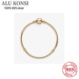 Genuine 925 Sterling Silver Snake Chain Bracelet
