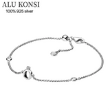 925 Silver Pan Hand Cat Catenary Snake Chain Charm for Women