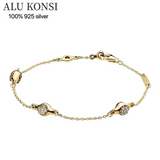 925 Silver Snake Chain Bracelet for Her