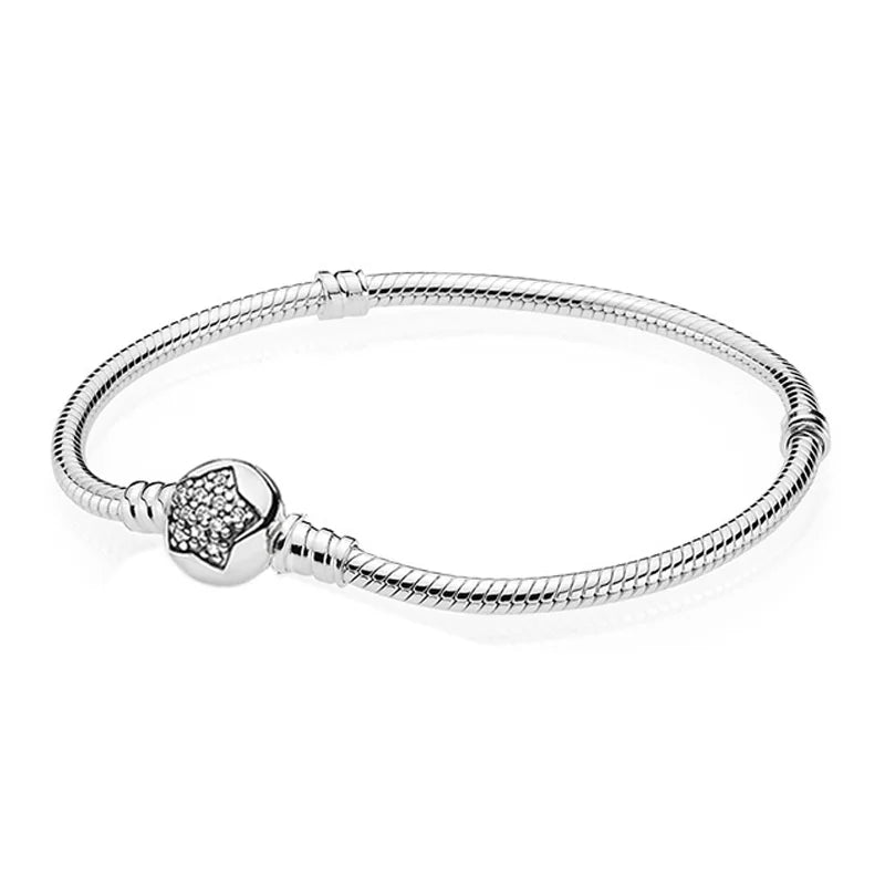 925 Sterling Silver Beaded Bracelet, Original Pendant Jewelry