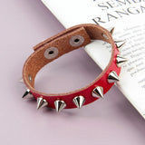 Rivet Leather Bracelet Punk Style