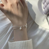 Baroque Pearl 925 Silver Line Bracelet Women's High-End Jewelry