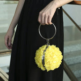 Bridesmaid Flower Ball Makeup Bag Romantic Girl Dinner Bag