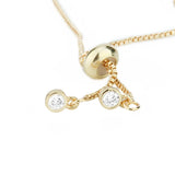 Adjustable Rose Inlaid Shellfish Elephant Lady Pendant Bracelet