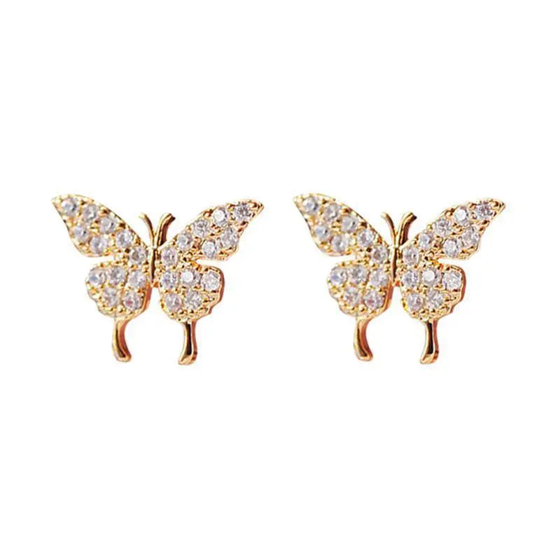 European/American Butterfly Earrings, Elegant Design