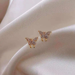 European/American Butterfly Earrings, Elegant Design