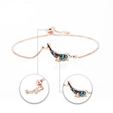 Micro Inlaid Shellfish Zircon Dolphin Pendant Bracelet