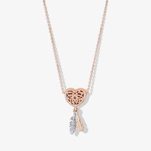 925 Silver Pan Necklace Crystal