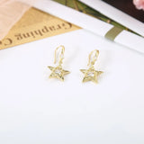 Inlaid Temperament Long Earrings