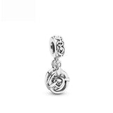 OWL Key Angel Pendant for DIY Silver 925 Bracelet