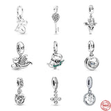 OWL Key Angel Pendant for DIY Silver 925 Bracelet