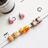 Kids' Clip-On Earrings - Cute Cartoon Animal Designs - No Piercing Needed