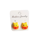 Kids' Clip-On Earrings - Cute Cartoon Animal Designs - No Piercing Needed