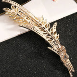 Cubic Zircon Wheat Ear Bridal Brooch Pin