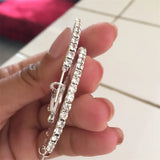 Crystal Rhine Women's Big Round Earrings Gift