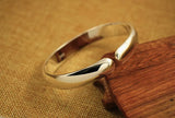 Bright Face Open S925 Silver Bracelet for Couple